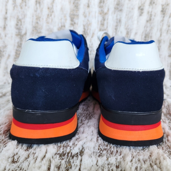 OPP France High Fashion Suede Sneaker Athletic Shoe Blue Orange | Men\'s Size 9 main image 14